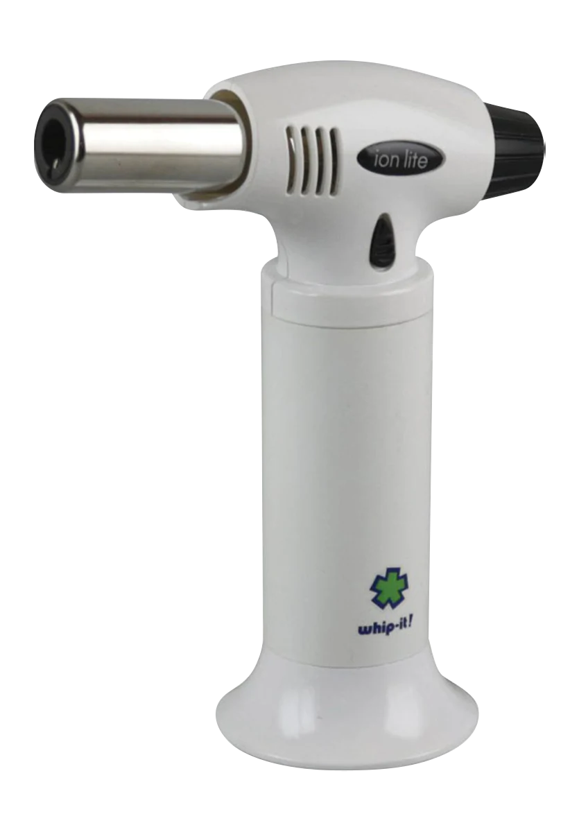 Whip-it! Ion Lite Torch Lighter in White - Compact and Portable Design for Dab Rigs