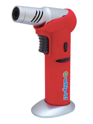 Whip-it! Tilt Torch Lighter in Red, Portable 6" Flame, Ideal for Dab Rigs and Pipes, Front View