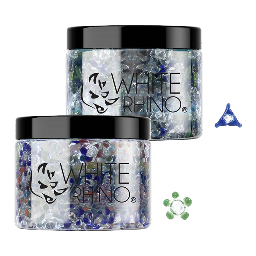 White Rhino Glass Screen | 400ct Jar