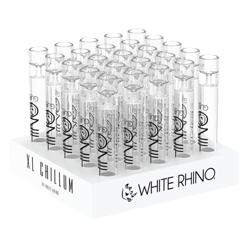 White Rhino Glass XL Chillum | 4.25" | 25ct Display