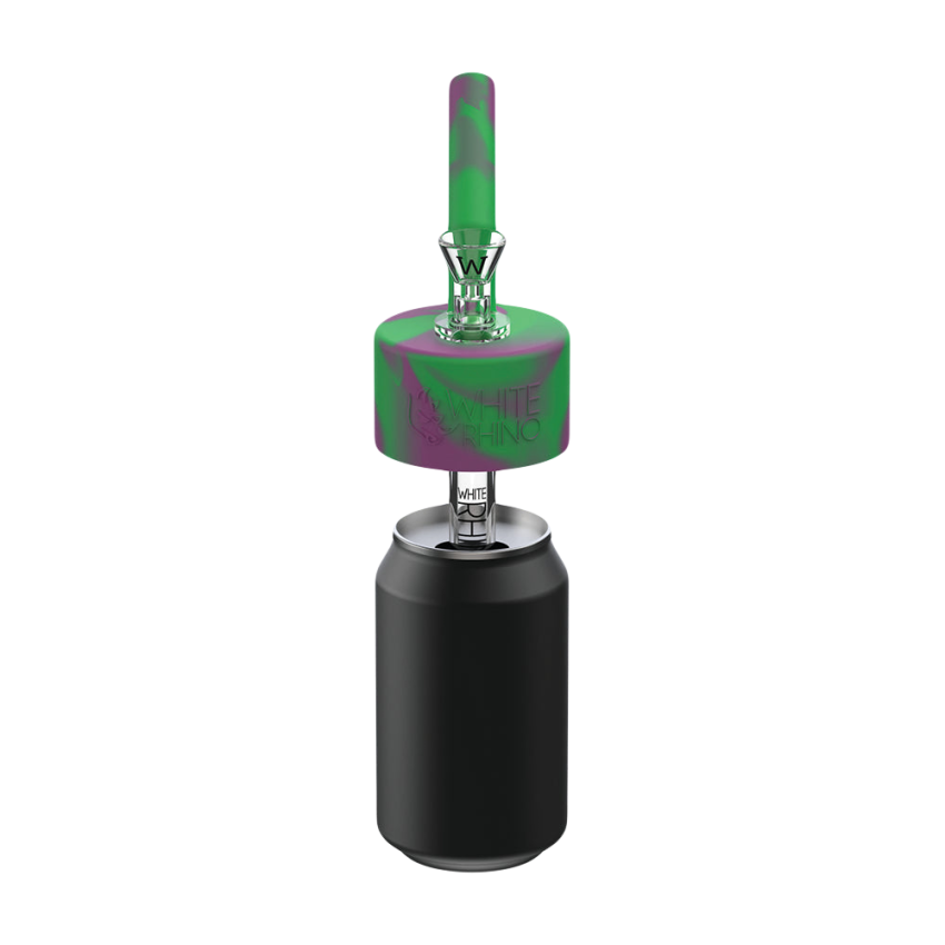 White Rhino Pop Top Can Water Pipe Adapter | 14mm F | 4ct Display