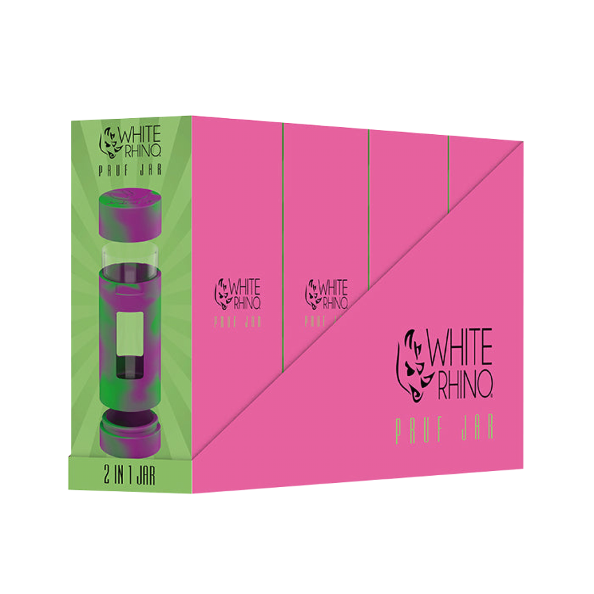 White Rhino PRUF 2-In-1 Jar | 5" | 4ct Display