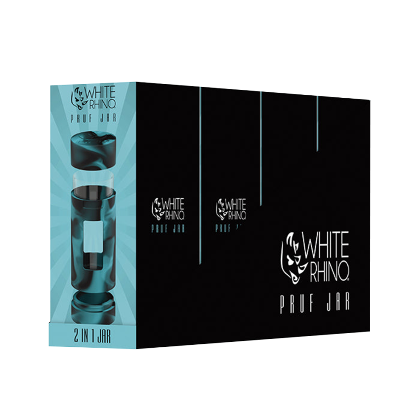 White Rhino PRUF 2-In-1 Jar | 5" | 4ct Display