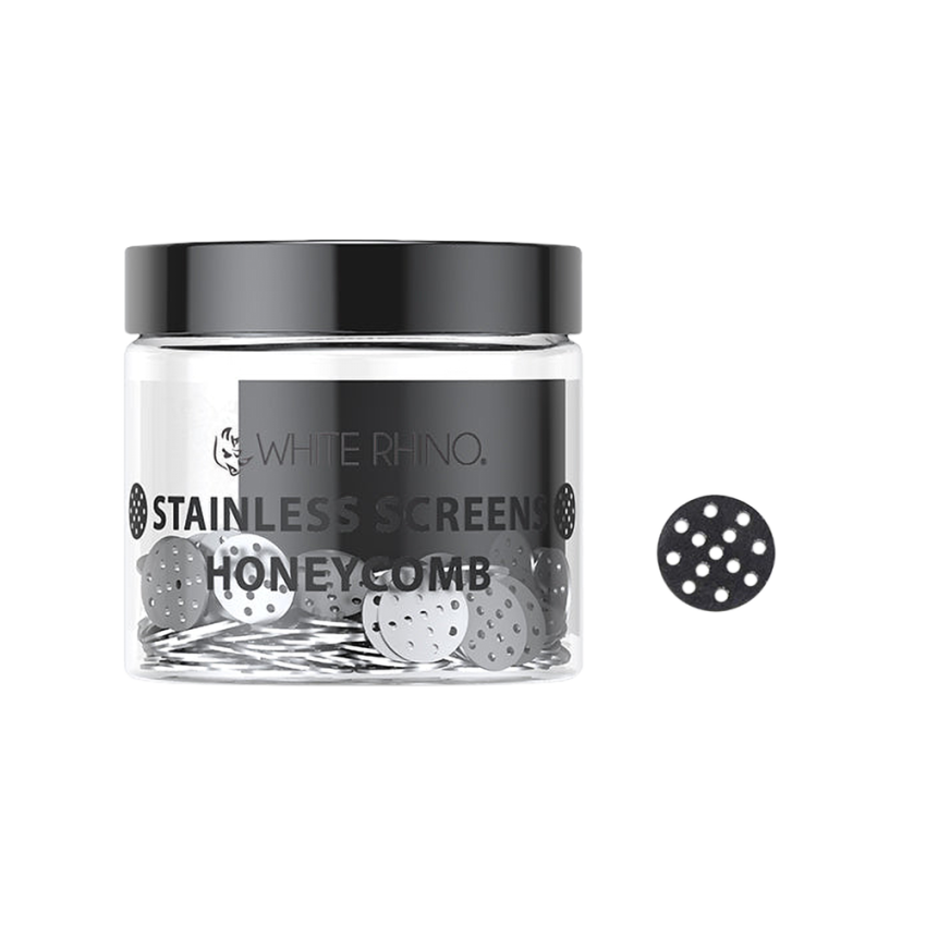 White Rhino Stainless Honeycomb Screen | 200ct Jar