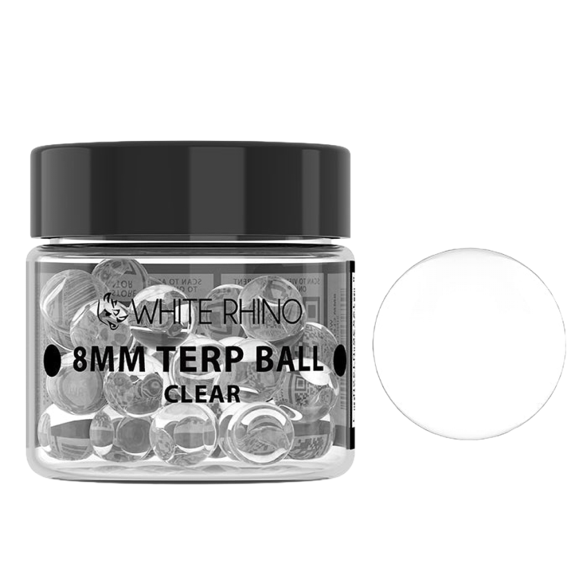 White Rhino Terp Balls | 8mm | 50ct Jar