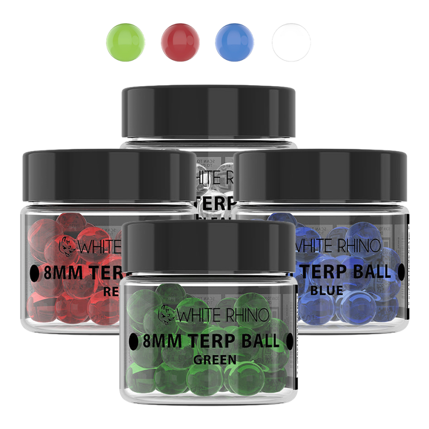 White Rhino Terp Balls | 8mm | 50ct Jar