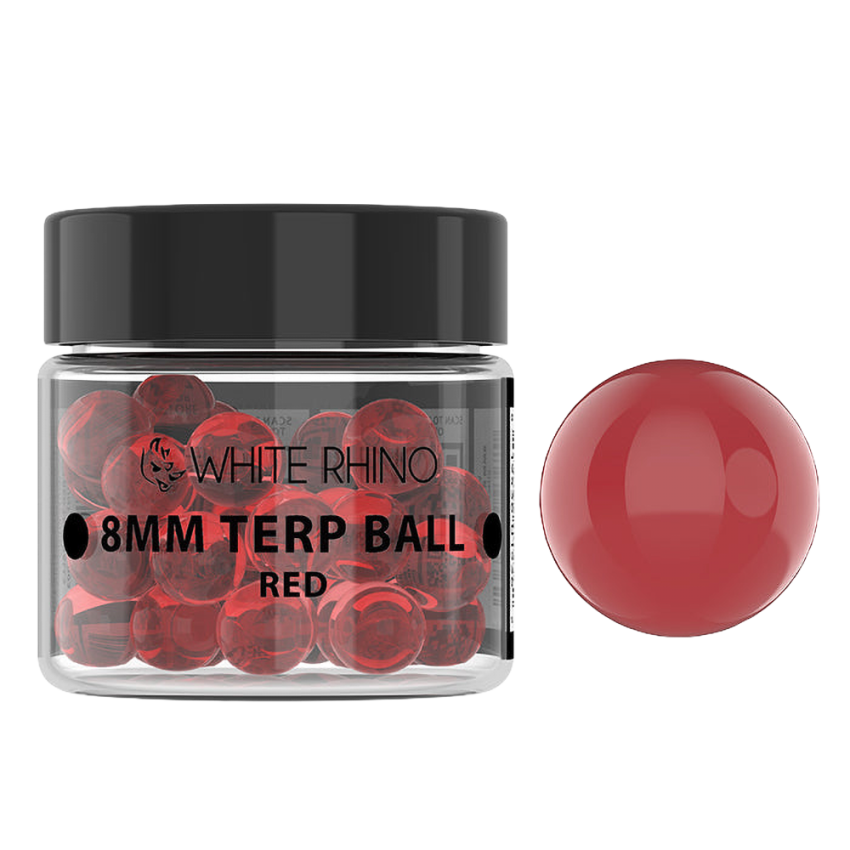 White Rhino Terp Balls | 8mm | 50ct Jar