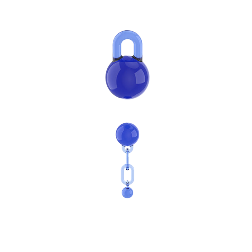 White Rhino Terp Slurper 2-Piece Ball & Chain Cap & Bead Set | 6ct Display