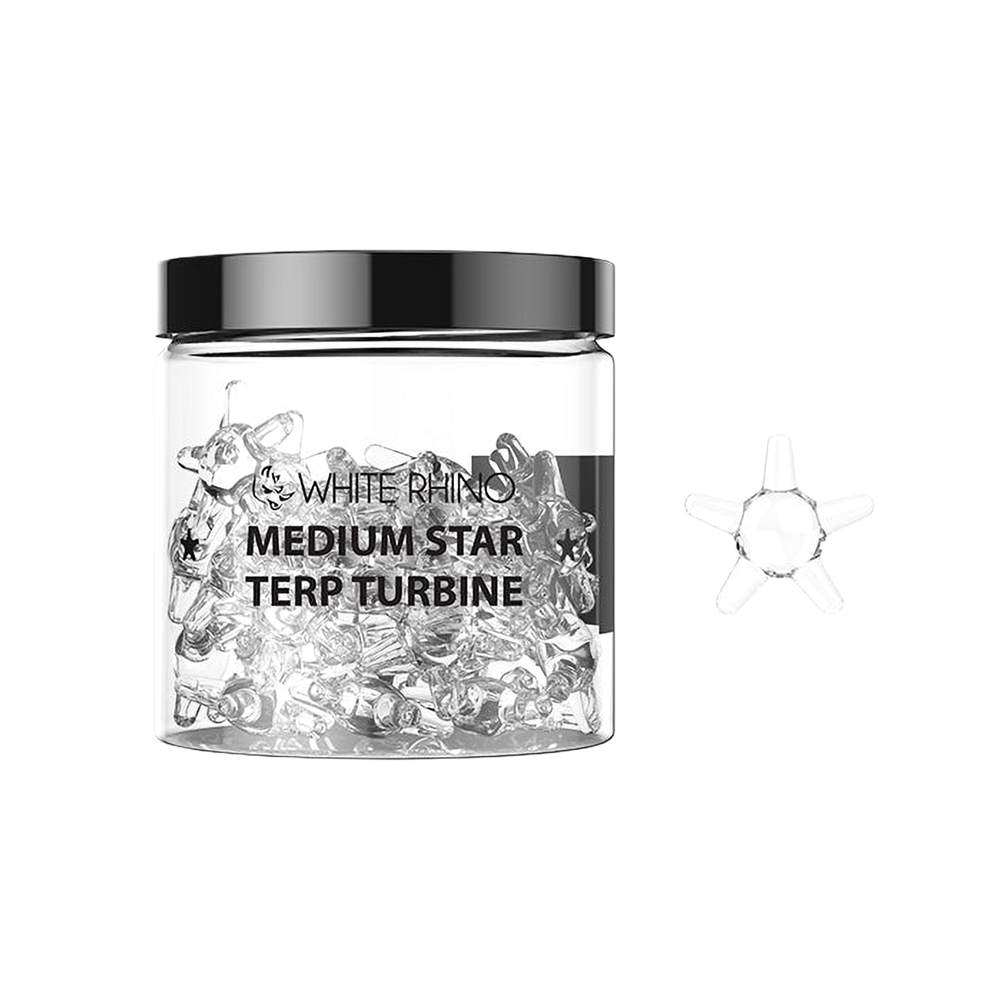White Rhino Terp Turbine Stars | 25ct Jar