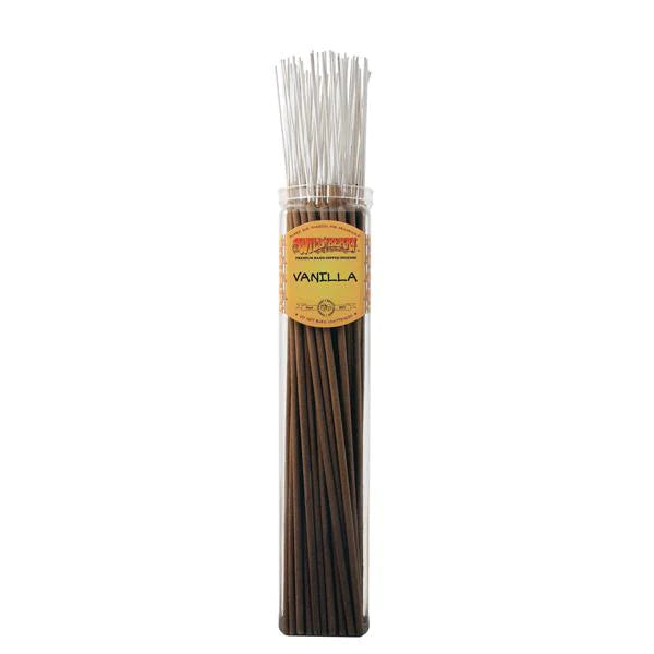 Wild Berry Biggies Vanilla Incense Sticks, Bundle of 50, Front View on White Background