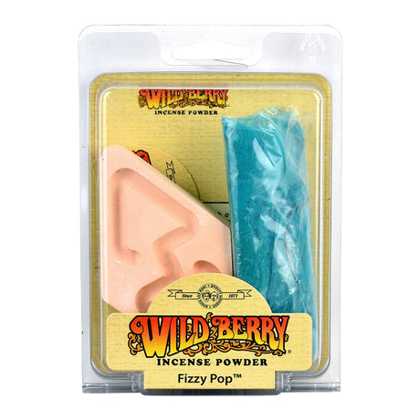 Wild Berry Fizzy Pop Incense Powder Set with a compact burner, front view on white background