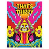 Wood Rocket That's Trippy Adult Coloring Book cover with vibrant, psychedelic art