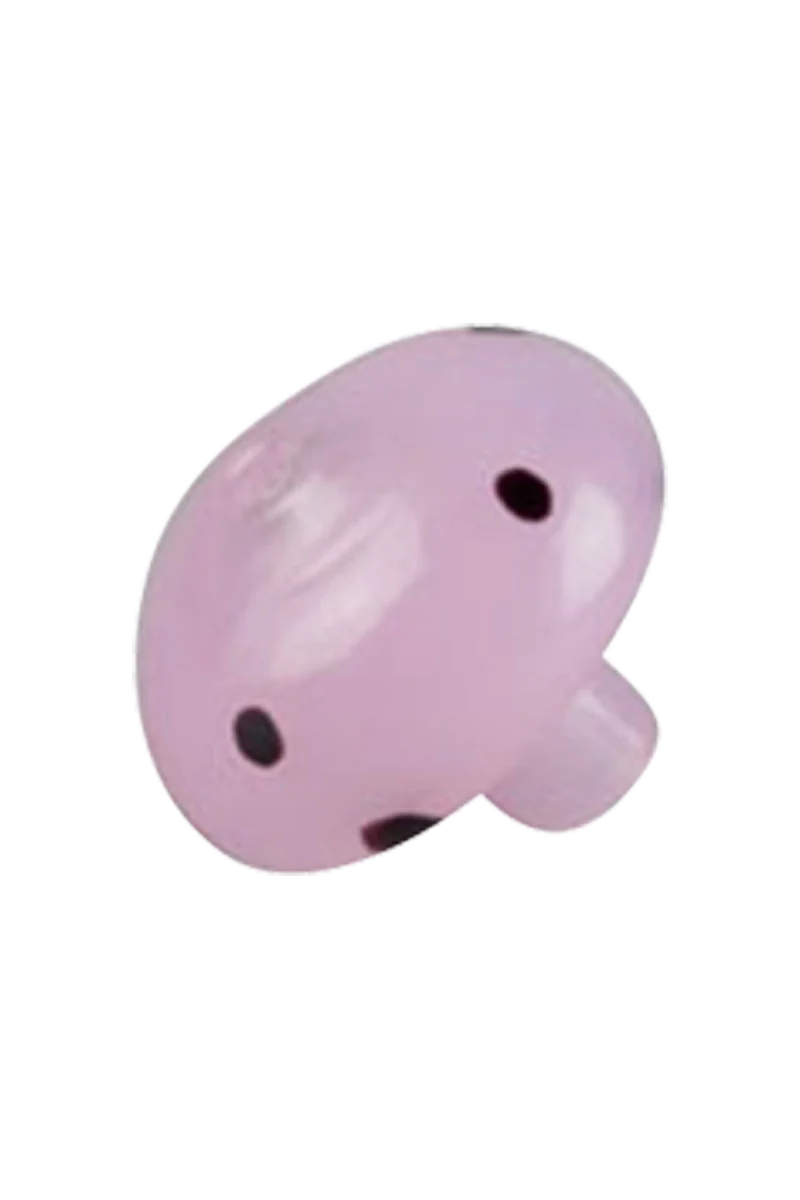 Borosilicate glass mushroom-shaped carb cap in assorted colors for dab rigs, front view.