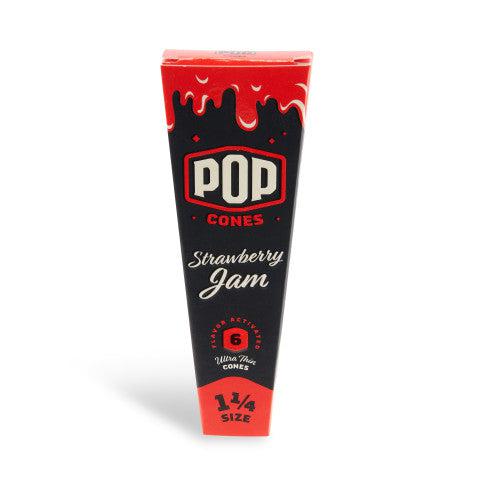 Pop Cones 1 ¼ Size Unbleached 6pk Cones - 24ct Display