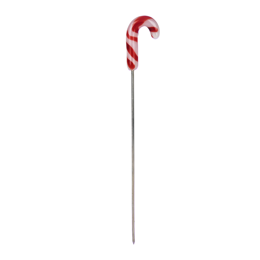 Christmas Collection Glass Tip Hairpin Poker Tool | 5" | Assorted Styles | 4ct Bundle