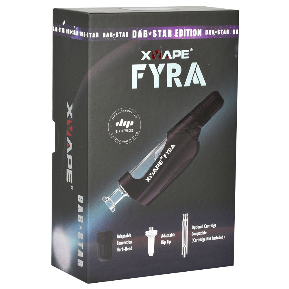 XVape Fyra Dab Star Edition 3-in-1 Vaporizer packaging, portable design for concentrates and dry herbs