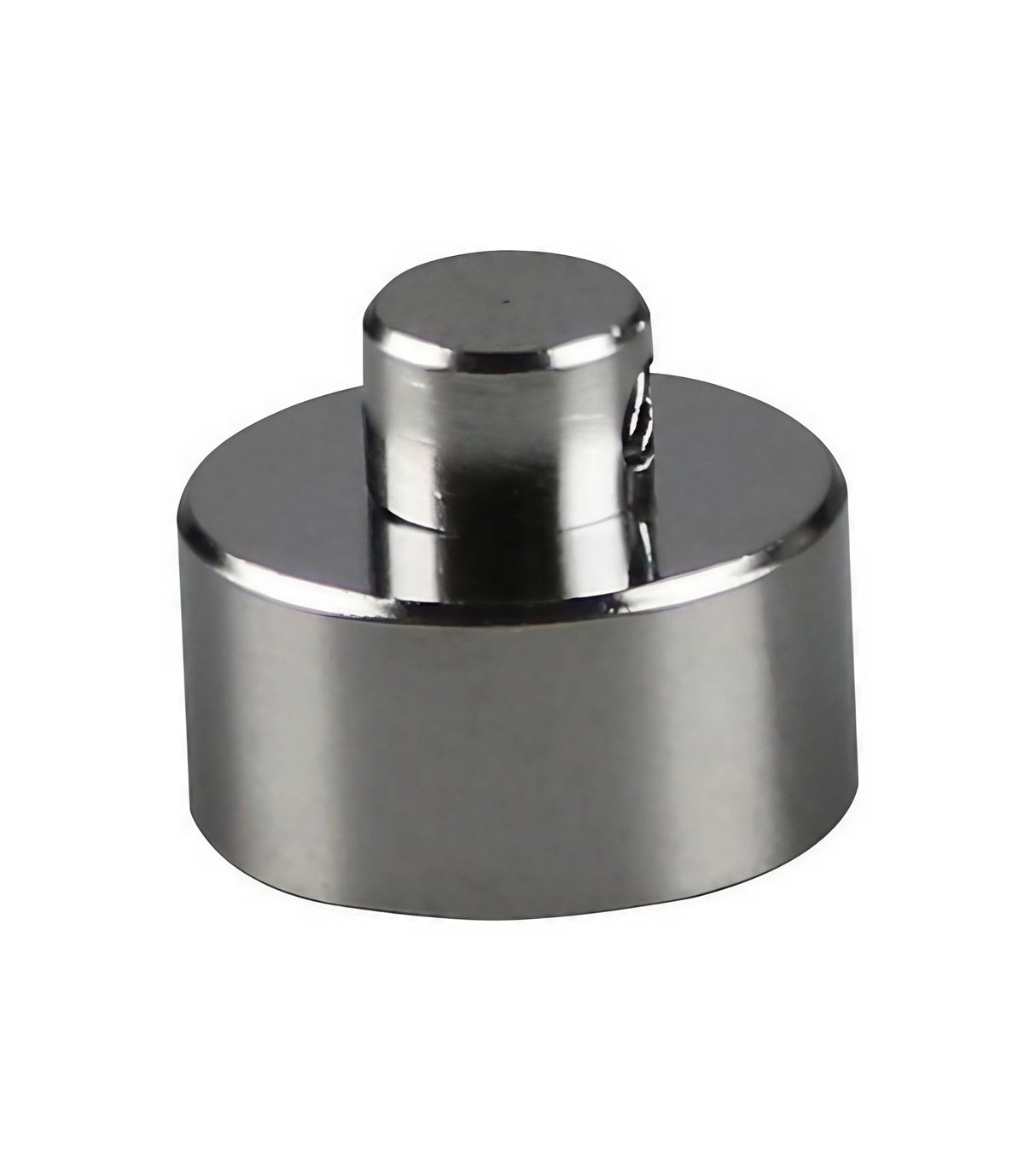 Yocan Evolve Plus Coil Cap in Silver - 5 Pack for Vaporizers, Compact Design, Top View