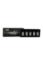 Yocan Evolve Plus DeLux Dual Quartz Coil 5-pack, front view on black background