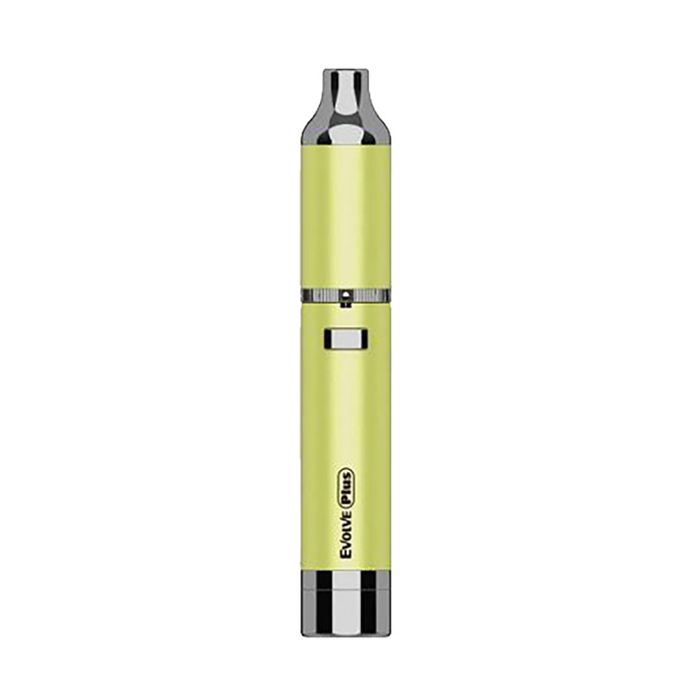 Yocan Evolve Plus Vaporizer in Apple Green, portable quartz dab pen with 1100mAh battery, front view