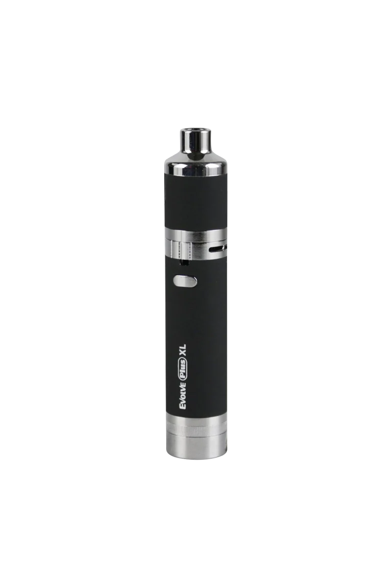 Yocan Evolve Plus XL Vaporizer in Black, Portable Quartz Dab Pen, Front View
