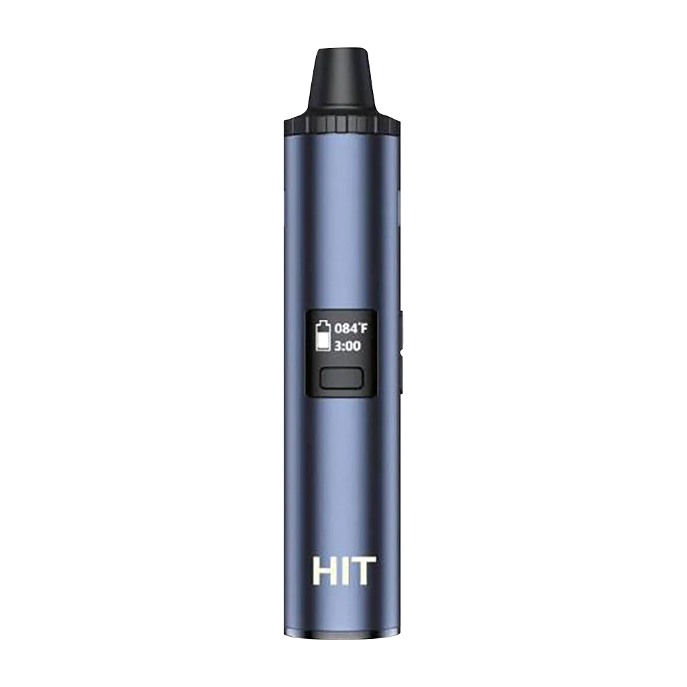 Yocan Hit Dry Herb Vaporizer in Blue, Portable Ceramic Battery-powered 4.5" - Front View