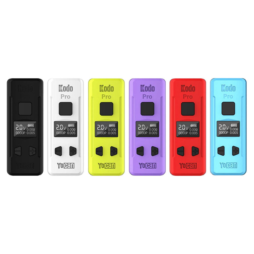 Assorted Yocan Kodo Pro 510 Box Mods with 400mAh battery and 10s preheat feature