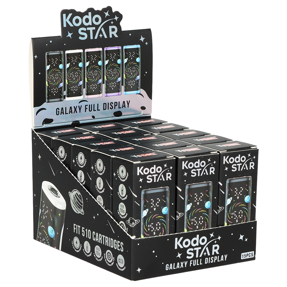 Yocan Kodo Star 510 Box Mod | 400mAh | Assorted Colors | 15ct Display