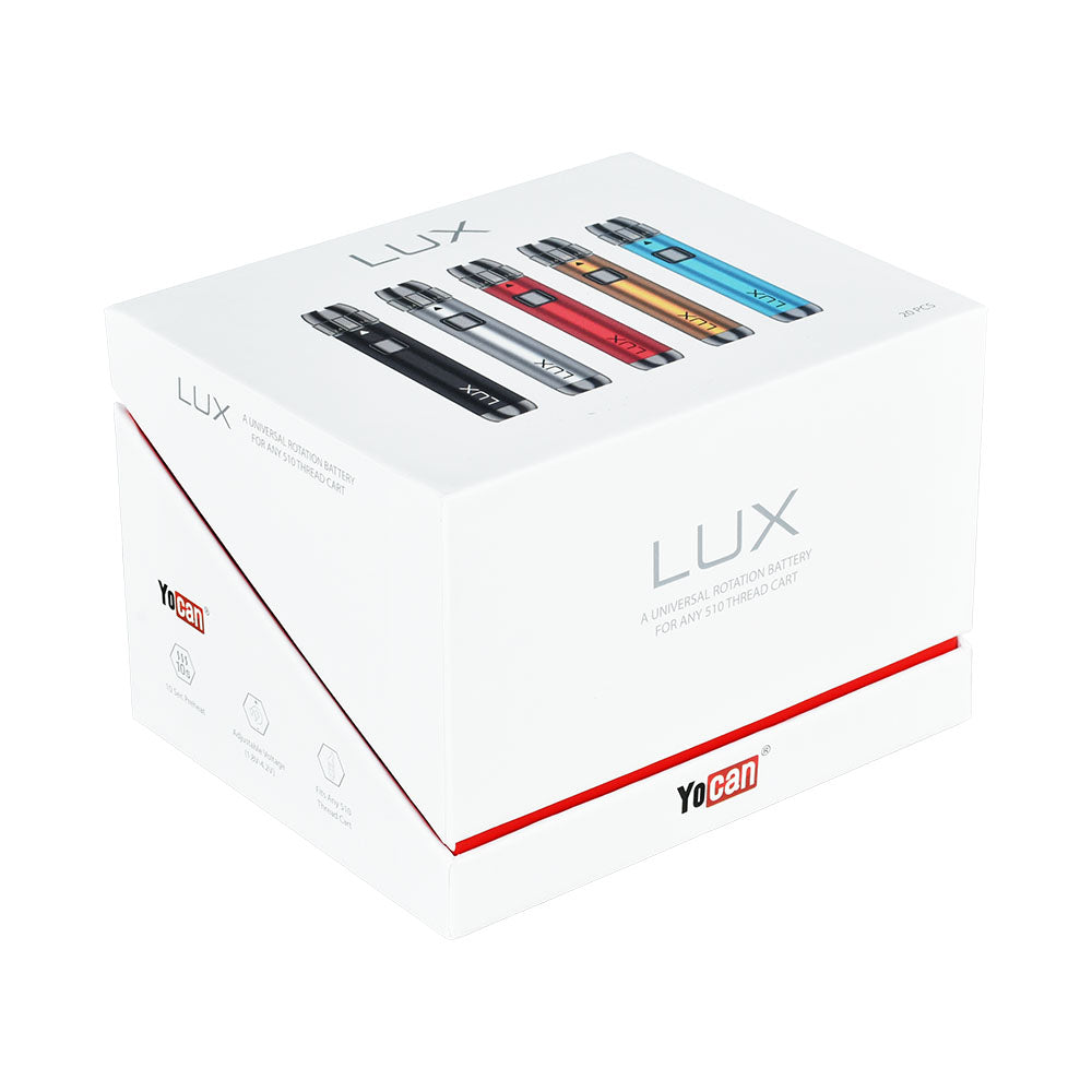 Yocan LUX 510 Battery pack, 400mAh with Twist Variable Voltage, displayed in box