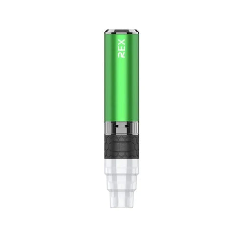 Yocan Rex Portable E-nail Vaporizer Kit in Green, front view on a white background, ideal for concentrates