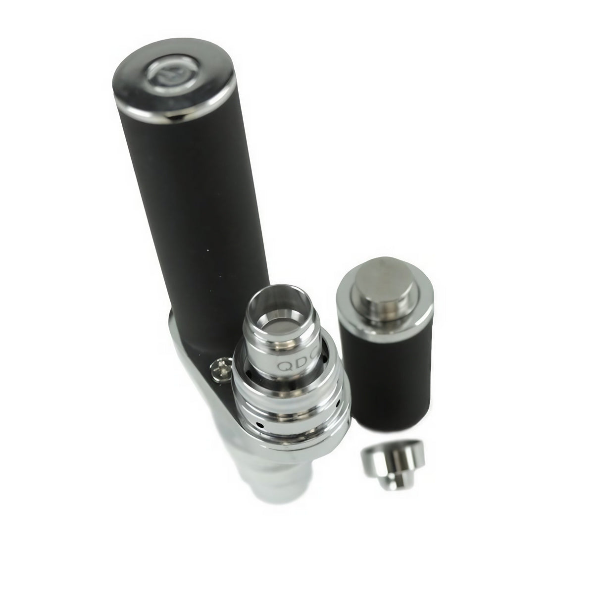 Yocan Torch Enail in black, portable e-nail design, battery-powered for bongs, top view