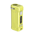 Yocan UNI Pro Universal Vaporizer in vibrant yellow, compact design with digital display, side view