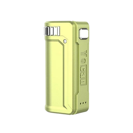 Yocan UNI S Box Mod in Apple Green, Portable Zinc Alloy Vape Battery, 400mAh - Front View