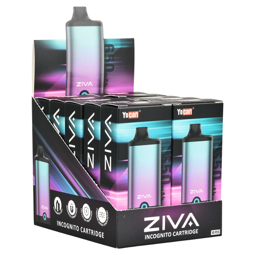 Yocan Ziva VV Auto-Draw 510 Battery | 650mAh | 10pc Display