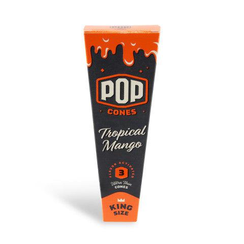 Pop Cones King Size Unbleached 3pk Cones - 24ct Display