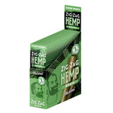 Zig Zag Hemp Wraps 2-pack in Natural Flavor, Green Packaging, Front View