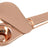 Zinc Alloy Excursion Pipe in Copper, Portable Spoon Design, 3.75" Compact Size