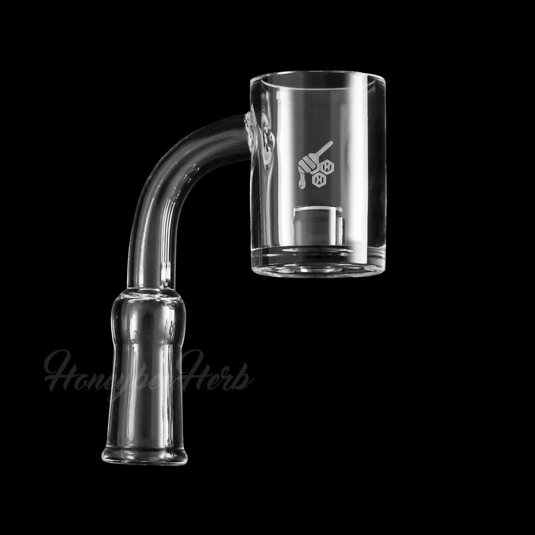 Honeybee Herb CORE REACTOR Quartz Banger - 90Β° Angle Side View for Dab Rigs