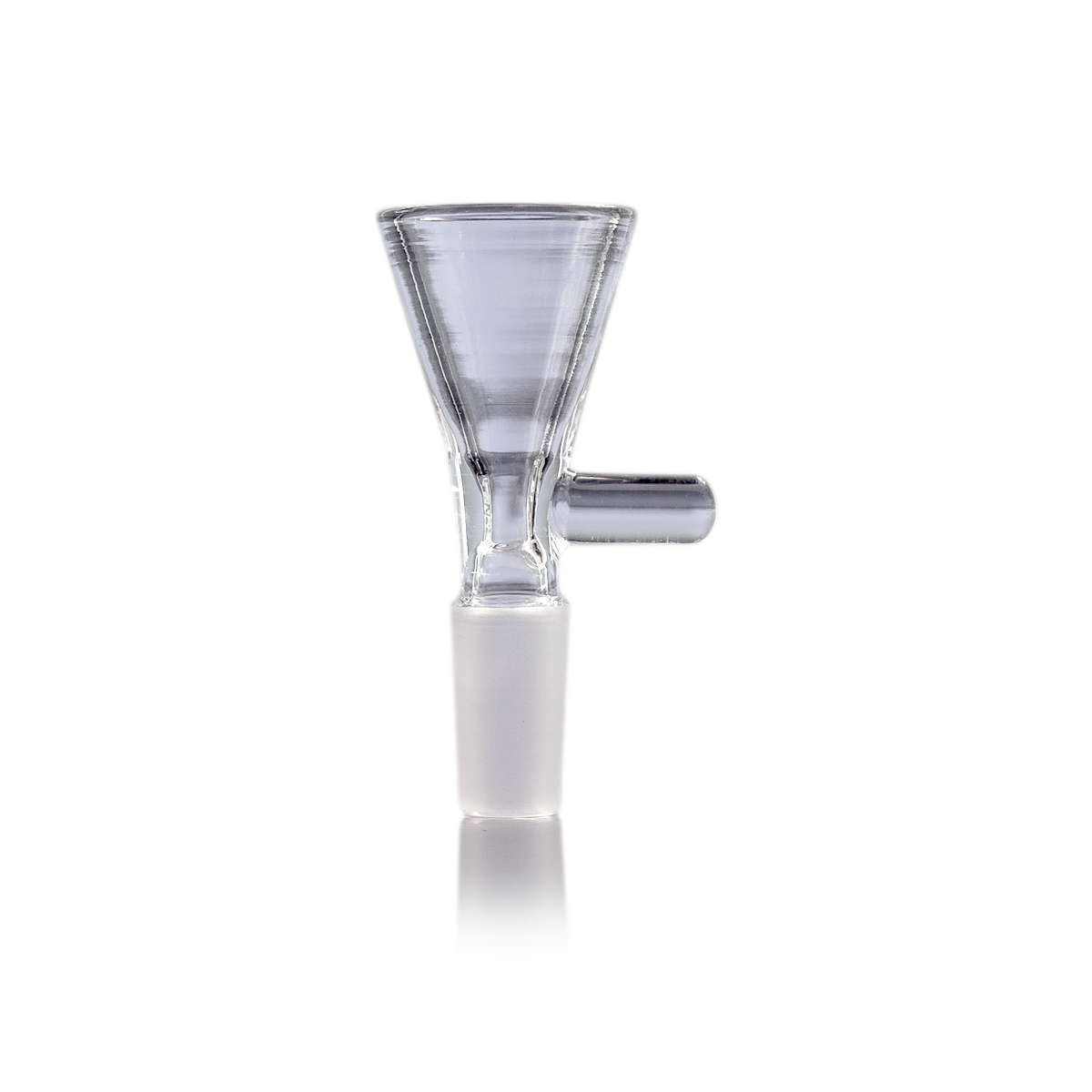 MJ Arsenal Cache Bowl 10mm - Clear Glass Bong Accessory Front View