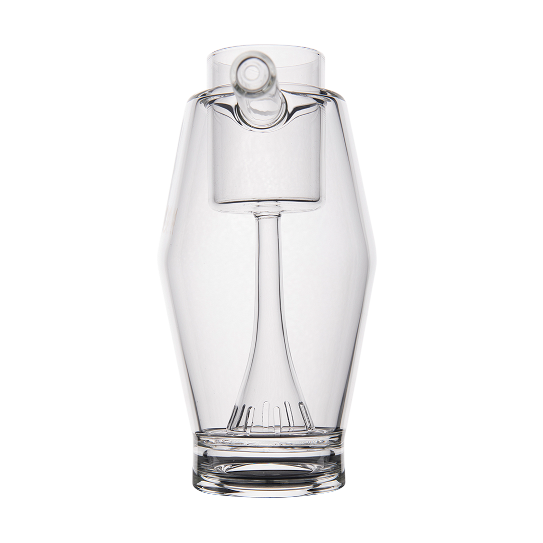 MJ Arsenal Proxy Bubbler - Clear Borosilicate Glass Dab Rig Accessory - Front View