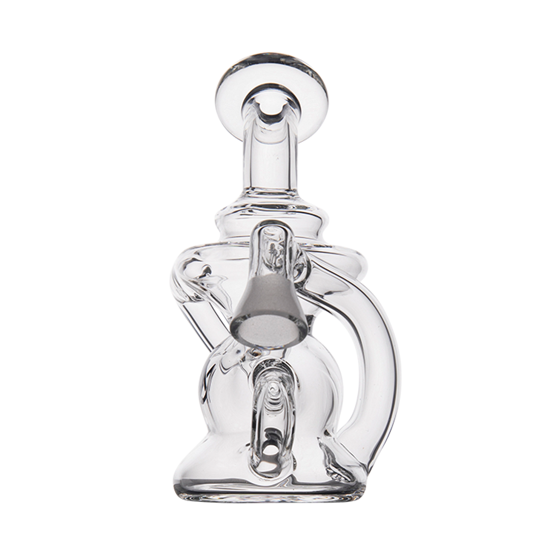 MJ Arsenal Hydra Vape Edition - Clear Glass Mini Dab Rig with Halo Ceramic Insert