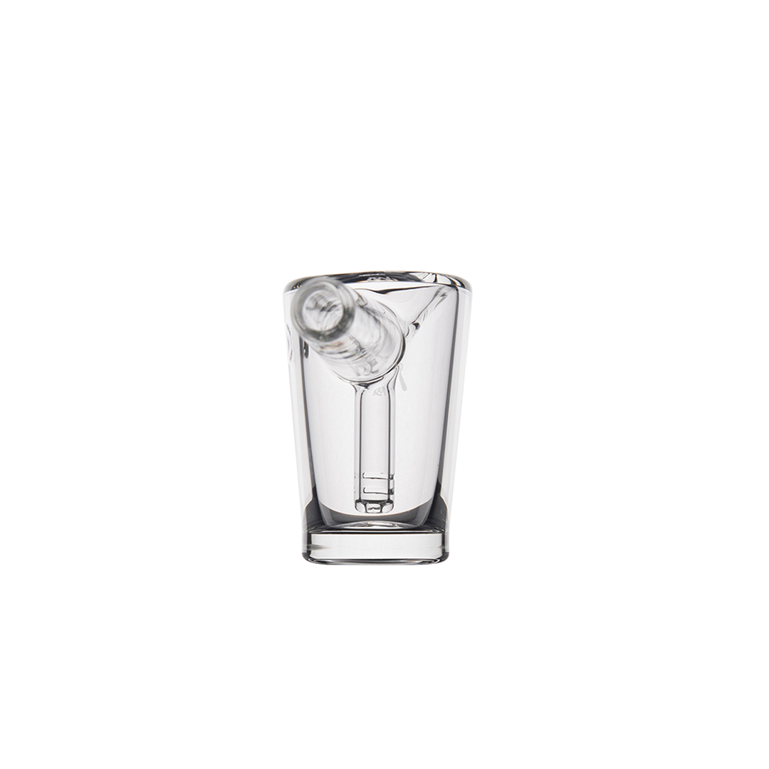 MJ Arsenal Basin Compact Bubbler front view on white background, 100% Borosilicate Glass
