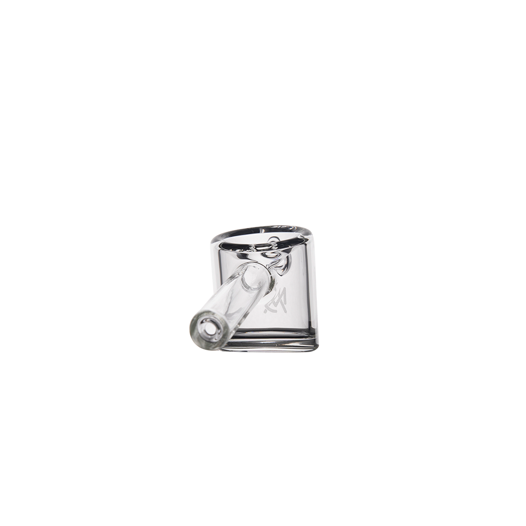 MJ Arsenal Kickstand Hand Pipe - Clear Glass with Unique Design - Front View