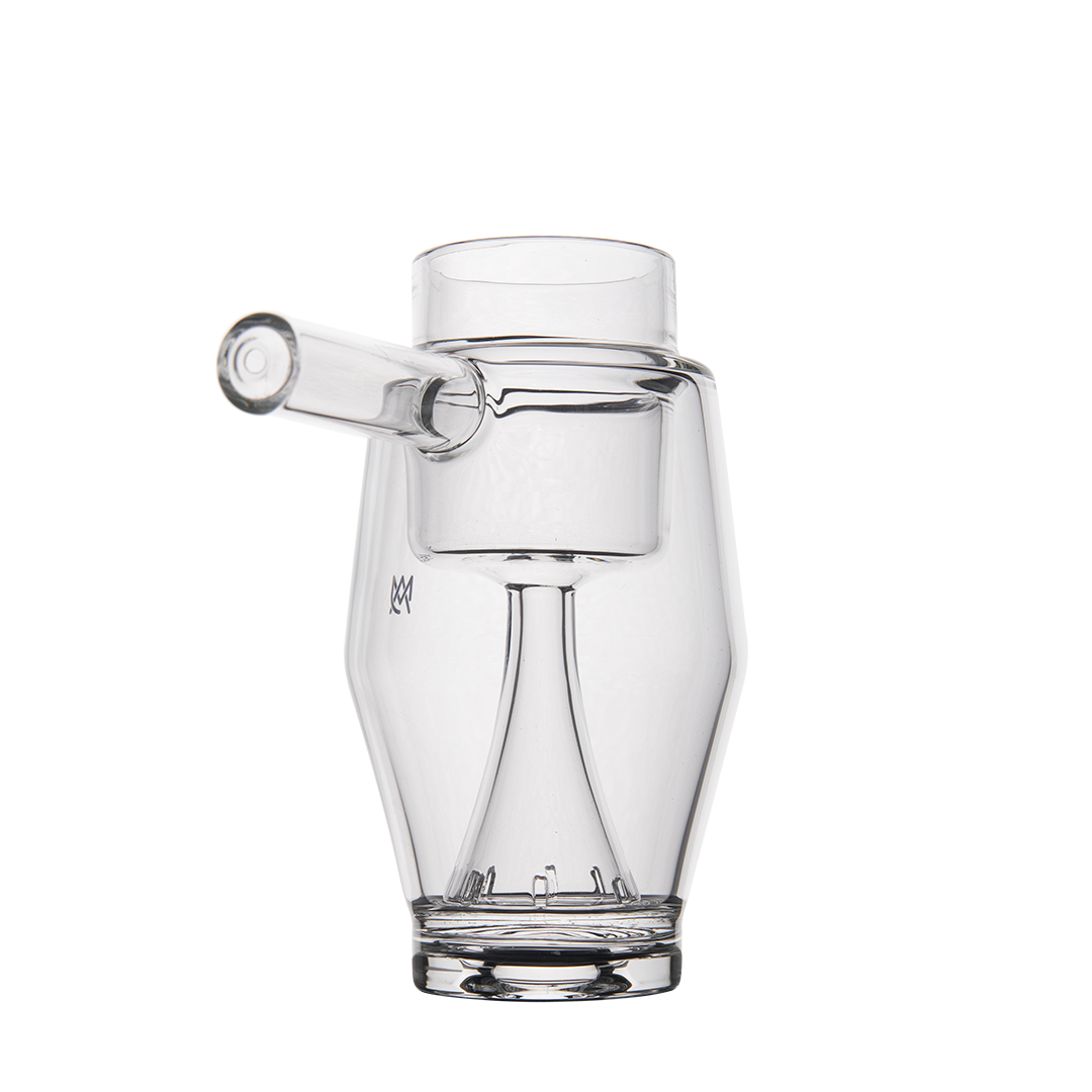 MJ Arsenal Proxy Bubbler Mini - Clear Glass Dab Rig Side View