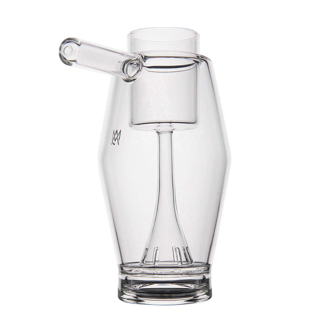 MJ Arsenal Proxy Bubbler, Borosilicate Glass, Clear Dab Rig Accessory, Front View