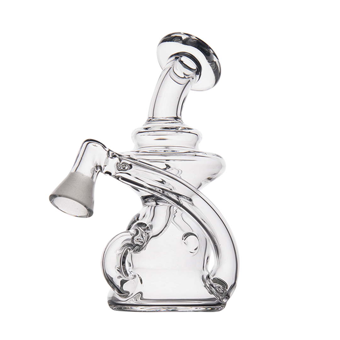 MJ Arsenal Hydra Vape Edition - Compact Clear Glass Dab Rig with Side Banger