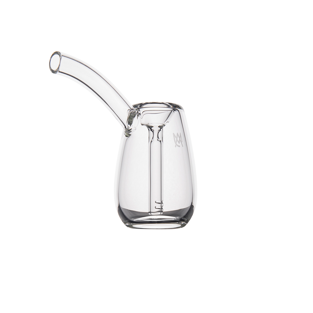 MJ Arsenal Bulb Mini Bubbler - 100% Borosilicate Glass with Side Angle View
