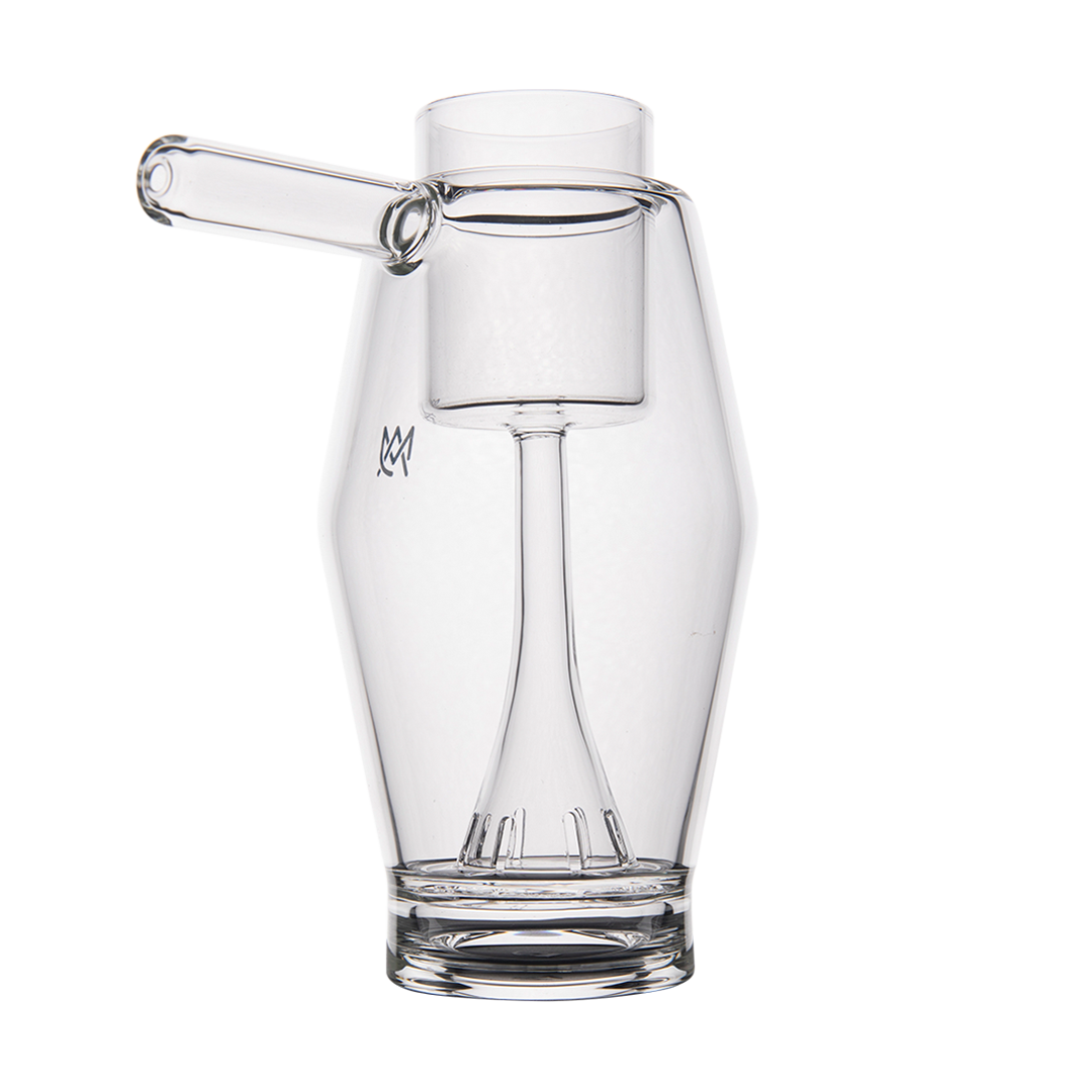 MJ Arsenal Proxy Bubbler in Borosilicate Glass, Compact Dabbing Accessory, Side View