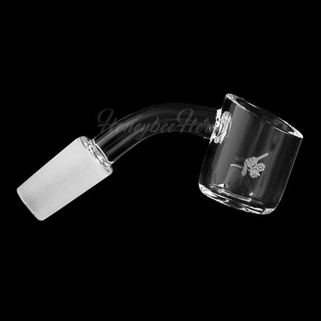 Honeybee Herb CORE REACTOR QUARTZ BANGER at 45° angle, 14mm Male joint, clear design for dab rigs
