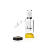 Honeybee Herb Reclaim Catcher Double Pack, clear quartz, 45 & 90 degree joints, front view