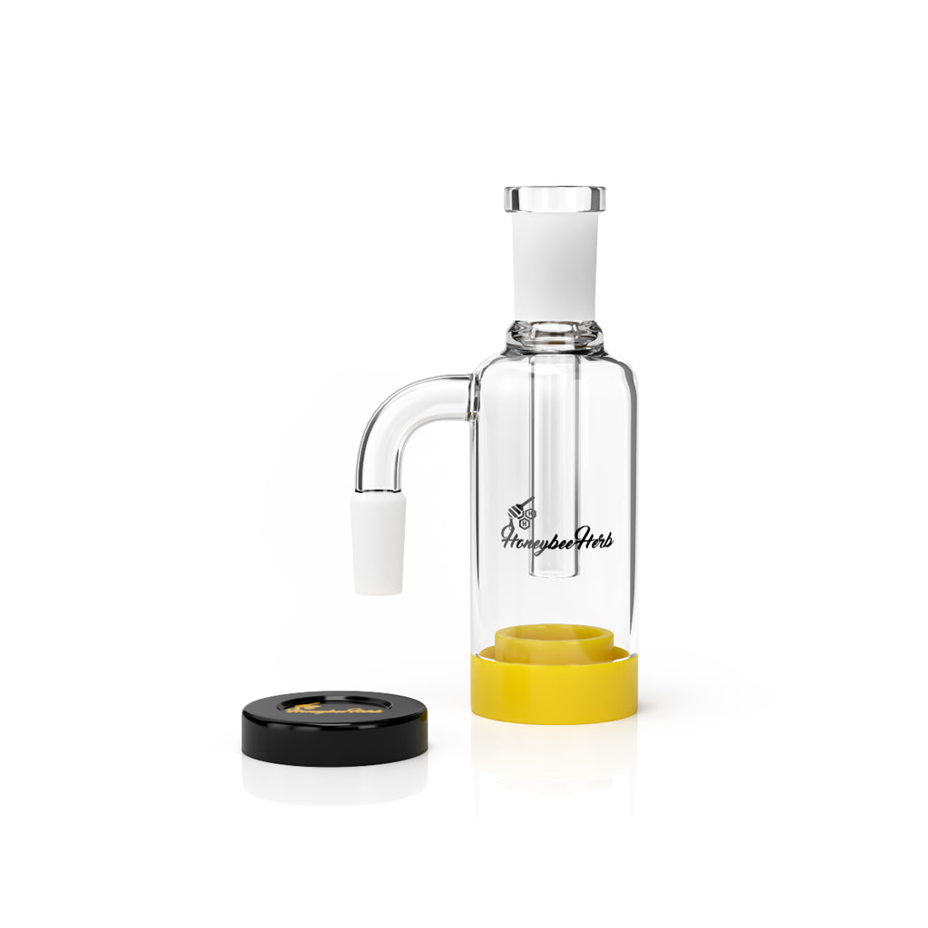 Honeybee Herb Reclaim Catcher Double Pack, 45/90 Degree Joints, Clear Quartz